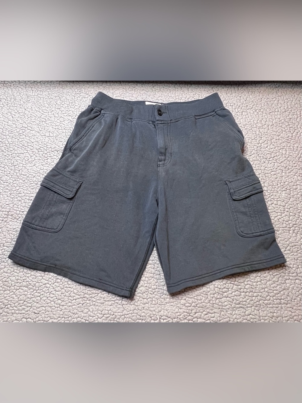 Urban Pipeline Fleece Cargo Shorts Big Boys Size Large 14-16 Navey Blue